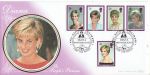 1998-02-03 Princess Diana Stamps Althorp Silk FDC (68553)