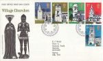 1972-06-21 Village Churches Stamps Bureau FDC (68595)