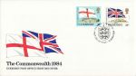 1984-04-10 Guernsey Commonwealth Flags Stamps FDC (68620)