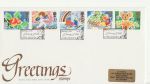 1989-01-31 Greetings Stamps Flowery Fields Hyde FDC (68754)