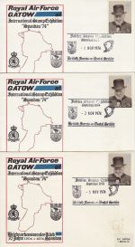 1974-11-03 Royal Air Force Gatow Exhibition Souv x3 (68784)