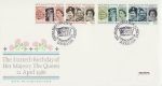 1986-04-21 Queens 60th Birthday Stamps Windsor FDC (69005)