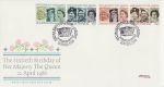 1986-04-21 Queens 60th Birthday Stamps Windsor FDC (69040)