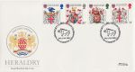 1984-01-17 Heraldry Stamps Leicester FDC (69044)