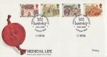 1986-06-17 Medieval Life Stamps London WC2 FDC (69078)