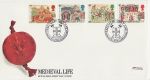 1986-06-17 Medieval Life Stamps Oswestry FDC (69079)