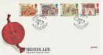 1986-06-17 Medieval Life Stamps Battle E Sussex FDC (69080)