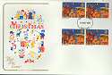 1981-11-18 Christmas Gutter Stamps FDC (6920)