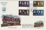 1964-04-23 Shakespeare PHOS Stratford upon Avon FDC (69225)