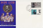 1965-09-01 Joseph Lister Stamps Fareham cds FDC (69241)