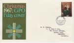 1967-10-18 Christmas Stamp Bureau FDC (69292)