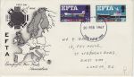 1967-02-20 EFTA Stamps Phos London FDC (69365)