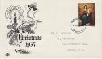 1967-10-18 Christmas Stamp London FDC (69370)