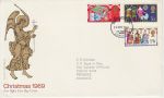 1969-11-26 Christmas Stamps Bureau FDC (69401)