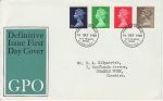 1968-07-01 Definitive Stamps Bureau FDC (69421)