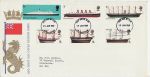 1969-01-15 British Ships Stamps Gloucester FDC (69494)
