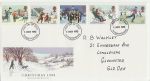 1990-11-13 Christmas Stamps Gloucestershire FDC (69530)