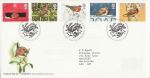 1995-10-30 Christmas Robins Stamps Bureau FDC (70257)