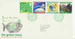 1992-09-15 Green Issue Stamps Bureau FDC (70282)