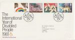1981-03-25 Year Of The Disabled Stamps Bureau FDC (70318)