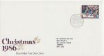 1986-12-02 Christmas 12p Stamp Bureau FDC (70357)
