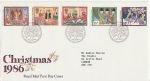 1986-11-18 Christmas Stamps Bureau FDC (70358)