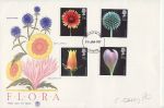 1987-01-20 Flowers Stamps Chester FDC (70373)