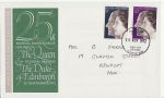 1972-11-20 Silver Wedding Stamps Newport FDC (70391)