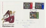 1971-10-13 Christmas Stamps Newport FDC (70392)