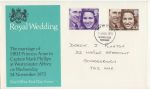 1973-11-14 Royal Wedding Stamps Scarborough FDC (70409)
