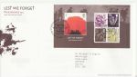 2007-11-08 Lest We Forget Stamps M/S T/House FDC (70484)