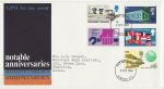 1969-04-02 Anniversaries Stamps London FDC (70521)