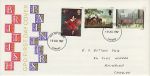 1967-07-10 British Painters Stamps Cardiff FDC (70543)