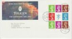 1992-10-27 Tolkien Bklt Pane Oxford FDC (70632)