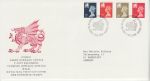 1990-12-04 Wales Definitive Stamps Cardiff FDC (70636)