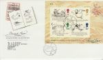 1988-09-27 Edward Lear Stamps M/S London FDC (70726)