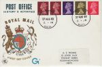 1969-08-27 Definitive Coil Stamps St Albans cds FDC (70791)