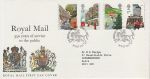1985-07-30 Royal Mail 350th Stamps Bagshot FDC (70947)