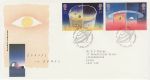 1991-04-23 Europe in Space Stamps Cambridge FDC (70984)