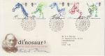 1991-08-20 Dinosaurs Stamps Plymouth FDC (70987)