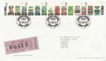 2001-05-15 Double Decker Buses Stamps Bureau FDC (71000)