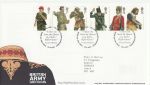 2007-09-20 British Army Uniforms Stamps T/House FDC (70120)