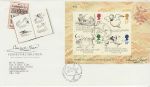 1988-09-27 Edward Lear Stamps M/S London FDC (71048)