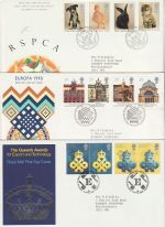1990 Bulk Buy x9 First Day Covers with Bureau Pmk (71128)