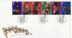 2001-09-04 Punch and Judy Stamps Blackpool FDC (71861)