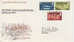 1970-07-15 Commonwealth Games Stamps Croydon FDC (71931)