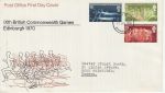 1970-07-15 Commonwealth Games Stamps Edinburgh FDC (71932)
