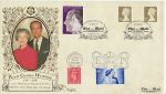 1997-04-21 Golden Wedding Stamps London W8 Silk FDC (71112)