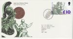 1993-03-02 Ten Pound Definitive Bureau FDC (71182)