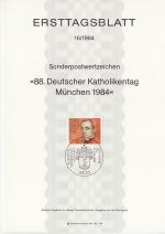 1984-06-19 Germany Catholic Day in Munich Stamp FDC (71276)